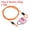 Orange, Pink, variant on Uxcell 3 Digit Combination Padlock Steel Security Cable 1.6Ft Travel Chain Lock, Silver