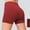 Wine, variant on PWPSG Womens Solid High Waist Slimming Biker Shorts, Sleek Casual Look with Mild Stretch Fabric and Flattering Fit Red S
