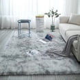 thumbnail image 2 of 13563 Large Plush Carpet Living Room Decoration Tie-Dye Soft Fluffy Rug Thick Bedroom Carpets Anti-slip Washable Floor Mats My Lux Decor Round, 2 of 6