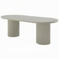 thumbnail image 4 of Liela Oval Dining Table-Double Pedestal Base-Bone White 87 Inch, 4 of 8