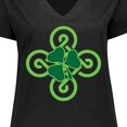thumbnail image 4 of Inktastic St Patricks Day Shamrock Irish Women's Plus Size V-Neck T-Shirt, 4 of 5