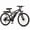 Black, variant on Qlife Racer 27.5 Inch Electric Bicycle for Adults, Full Suspension 21-Speed Mountain Ebike with More Than 1200W 28MPH Brushless Motor, Purple