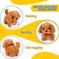 thumbnail image 3 of CYFW Stuffed Plush Realistic Puppy Toy Walking Lifelike Dog Pets Robot Interactive Electronic Pet Plush Toys Puppy Woof and Moving Animated Nodding Head Gifts for Toddlers 7'', 3 of 7