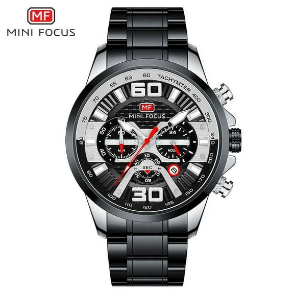 MINI FOCUS Wrist Watch For Men Stainless Steel Waterproof Sports Wristwatches Quartz Reloj Hombre Montre Homme Relogio Masculino