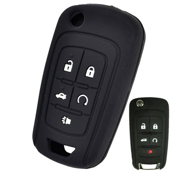DON'T TOUCH MY KEY 5 Buttons Silicone Flip Key Fob Cover Case For Chevrolet Cruze Buick GMC