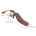 thumbnail image 2 of STRANDCHIC 2Pcs Assorted Color Realistic Eagle Model Decor Figurines with Hanging Rope, 2 of 8