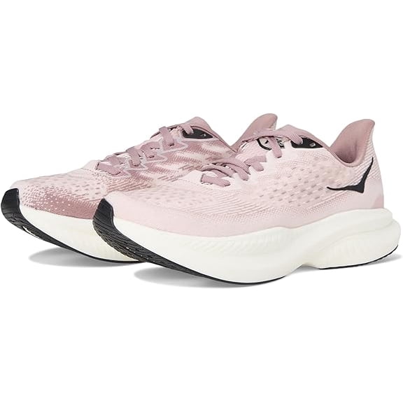 Hoka Women's Mach 6 Running Shoes, Cosmic Pearl/Quartzite, US 9.5 Medium