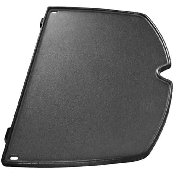 Cast Iron Griddle for Weber Q100 Q120 Series, 12.6" x 8.6" Double Burner Cooking Griddle, Replacement BBQ Grill Part for Weber Baby Q Series