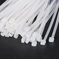 thumbnail image 4 of 5 Inch x 0.07 Inch White Cable Zip Ties Self-Locking Nylon Tie Wraps 300 Pack, 4 of 5