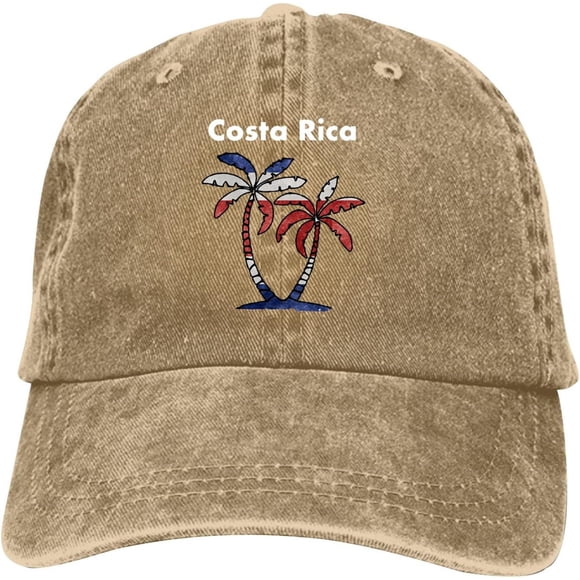 Funny Costa Rica Baseball Cap Vintage Adjustable Washed Hats Cowboy Hats Denim Dad Hat for Men Women Boy Girl