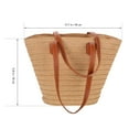 thumbnail image 2 of WEUVEB Tote De Rafia Con Y Capacidad Amplia Para Mujer Uso Diario Y, 2 of 6