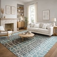thumbnail image 6 of Addison Rugs Mayfield Premium Machine Washable Transitional Botanical Teal Rectangle Rug, 10' x 14', 6 of 6