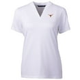 thumbnail image 2 of Women's Cutter & Buck White Texas Longhorns Forge Blade V-Neck Top, 2 of 3