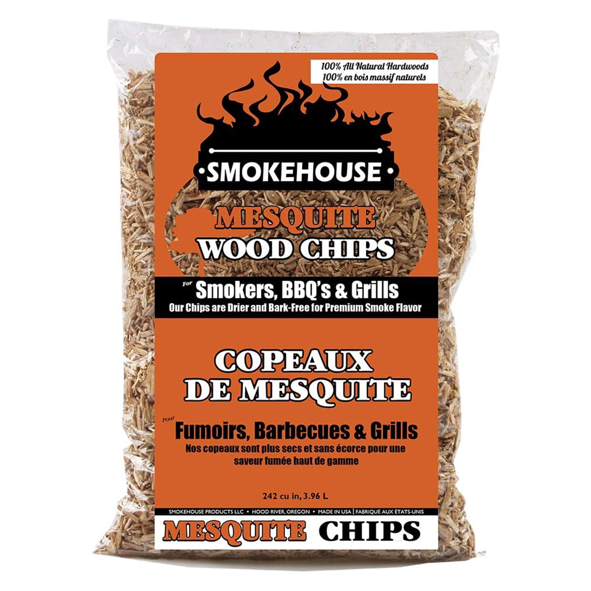 KOCASO Smokehouse Products All Natural Mesquite Smoker Chips  15Ibs