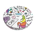 thumbnail image 2 of Lsque Fun Animal with Unicorn Round Bar chair cushion covers Velvet Fabric Premium Comfort Protects from Scratches and Stains for 14-17 Inch Chair- 14 inch, 2 of 7