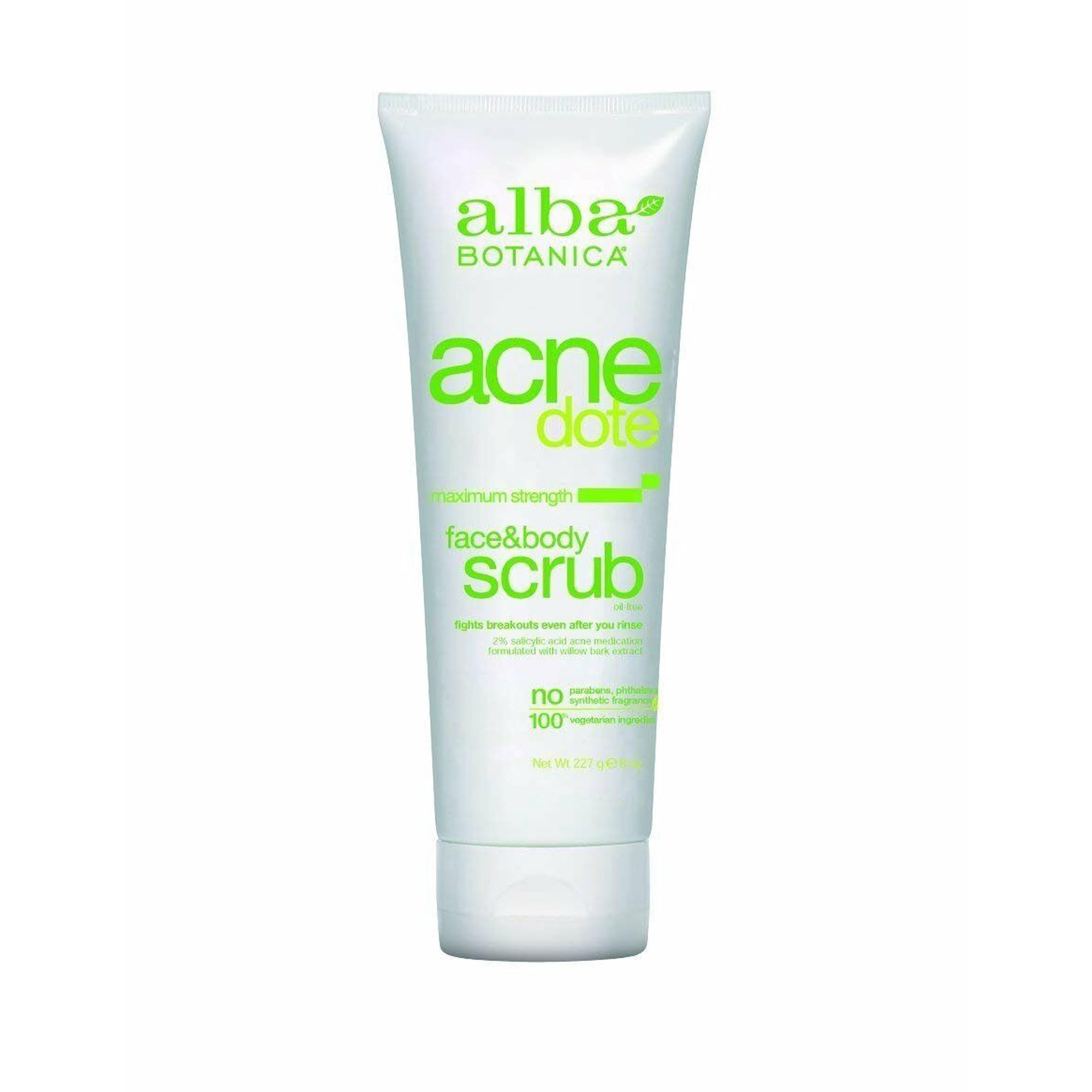 Alba Botanica Acnedote Face&Body Scrub, 4/8 oz