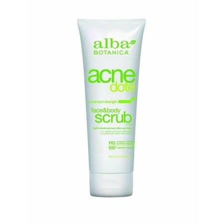 Alba Botanica Acnedote Face&Body Scrub, 4/8 oz