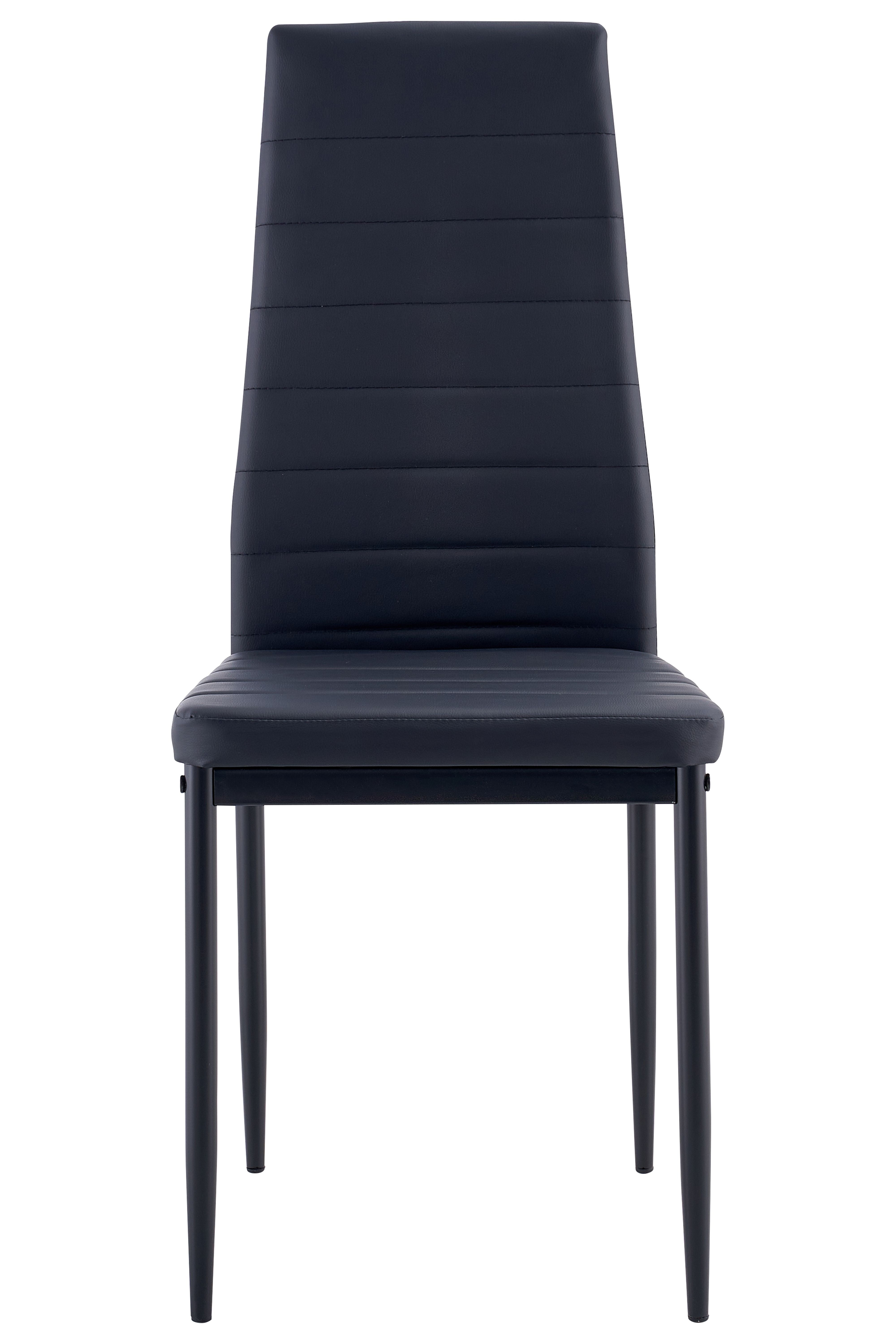 MAYEERTY Dining Chair Set for 4 – PU Leather Upholstered Chairs