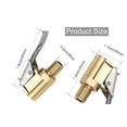 thumbnail image 2 of Tire Air Chuck with Clip Adapter,Brass Locking Tire Inflator Nozzle Adapter Connect,No Leakage Tire Chucks, 2 of 9