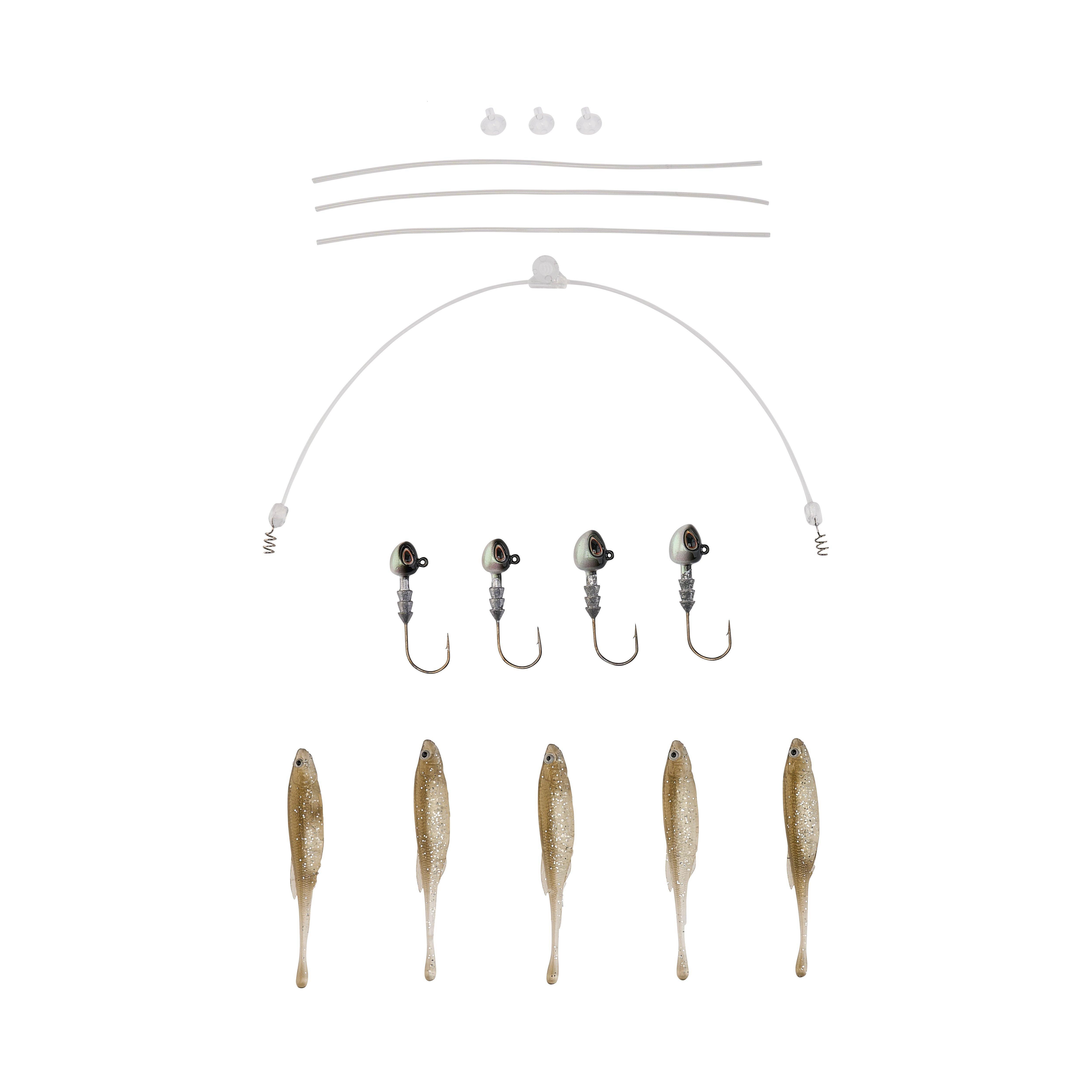 Berkley Triple Minnow Rig Kit, 3in, Tennessee Shad