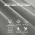 thumbnail image 3 of Decorelia Rectangle Linen Farmhouse Tablecloth for 10ft Table, Dirty-Repel Easy to Clean Banquet Burlap Tablecloths for Dining Table and Kitchen Table (Oblong, 60 x 144 Inch (12-14 Seats), Dark Grey), 3 of 15