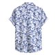 thumbnail image 2 of Camisas Hombre Vestir Camisa de manga corta hawaiana holgada deportiva casual de moda para hombre (Blue, S), 2 of 7