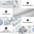 thumbnail image 6 of Coastal Nautical Outdoor Rug for Patio/Deck/Porch, Non-Slip Large Area Rug 5 x 7 Ft, Watercolor Beach Shell Starfish Conch Summer Indoor Outdoor Rugs Washable Area Rugs, Camping Rug Carpet Runner, 6 of 8