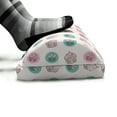 thumbnail image 5 of Dessert Foot Rest, Pattern of Creamy Cupcakes in Pastel Toned Rounds, Non-Slip Backing Adjustable Ergonomic Memory Foam Leg Support for Office, Multicolor, by Ambesonne, 5 of 5