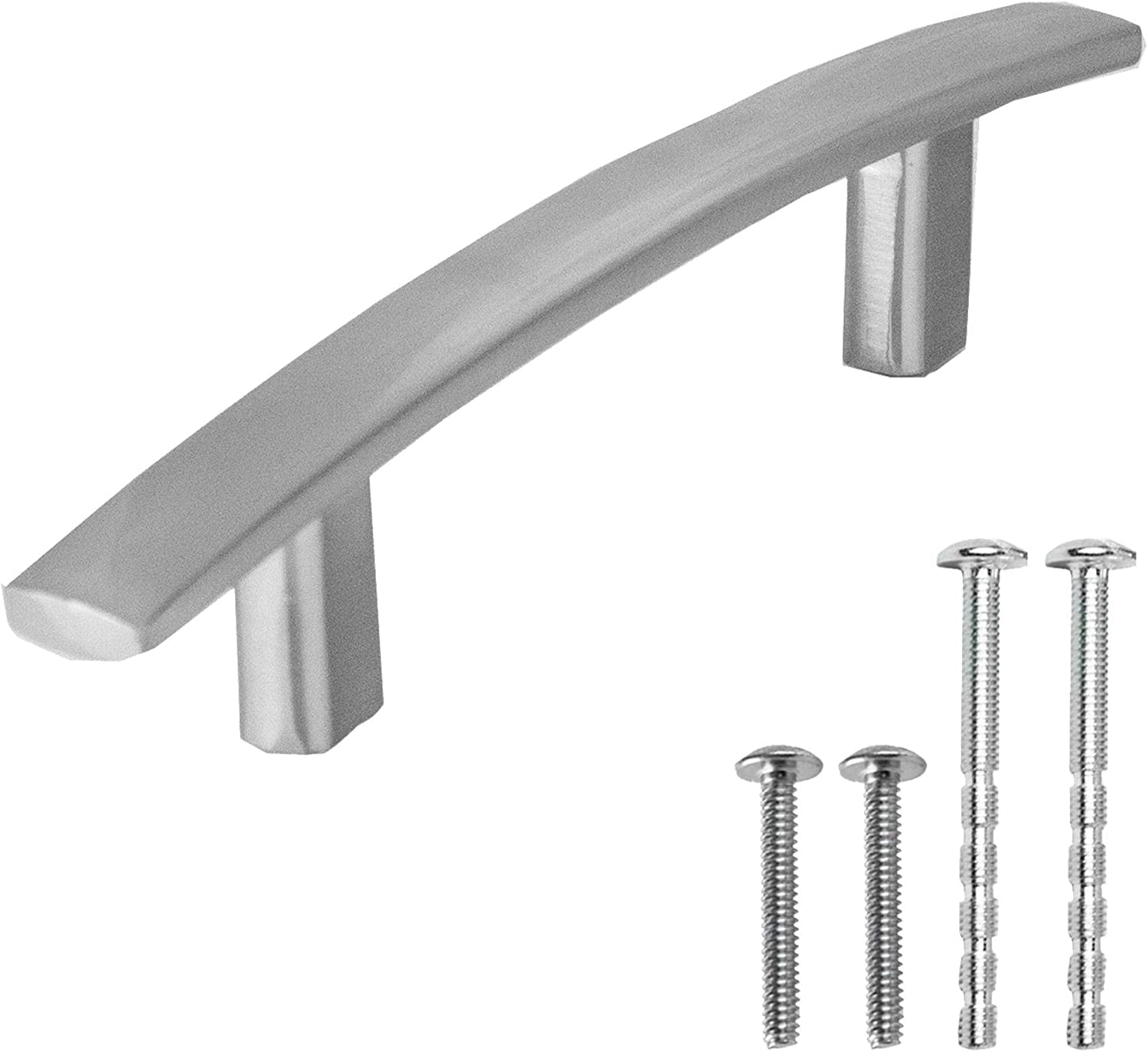 Zoizocp Satin Nickel Kitchen Pulls 3.75 Inch Hole Center