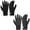 Black & Dark gray, variant on Winter Gloves for Men and Women Touch Screen Knit Warm Black Gloves for Cold Weather