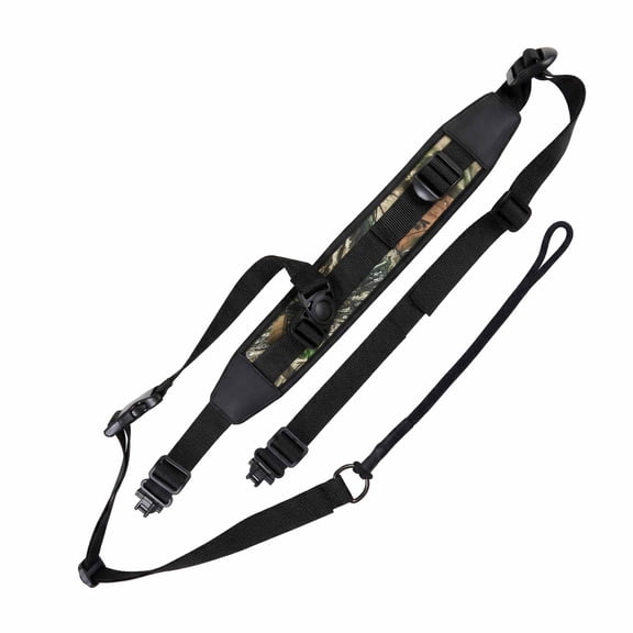 Gun Sling, Adjustable Length Rifle with Swivels, 21" to 38", Assorted Colors, Polyester