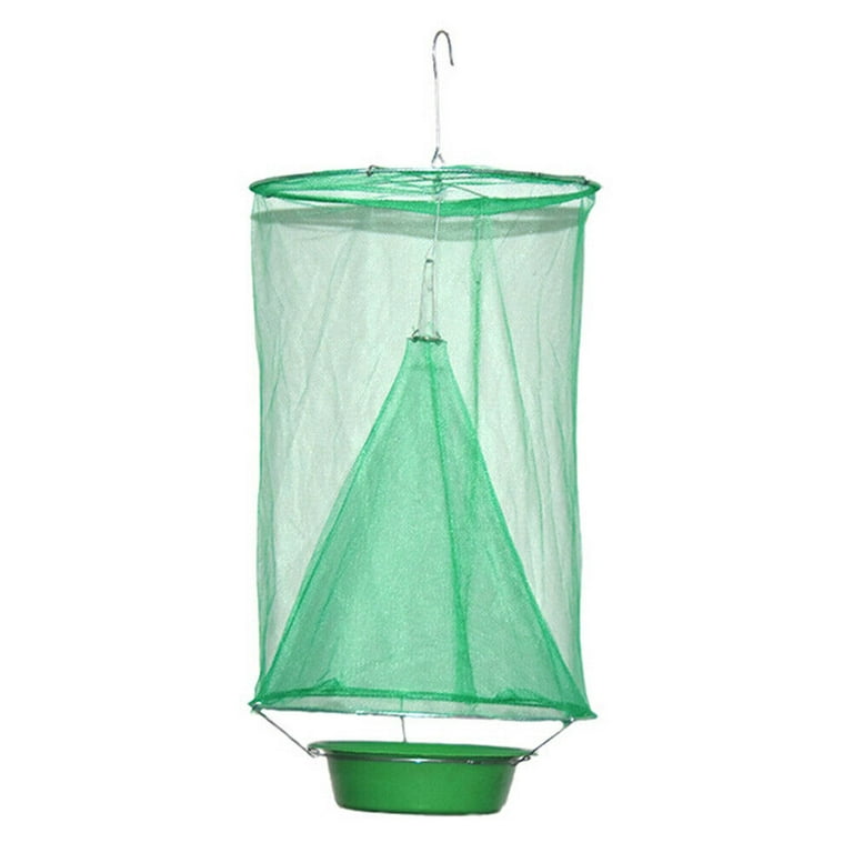 The Ranch Fly Trap Green Transparent Round Reusable Pest Control Catch Net