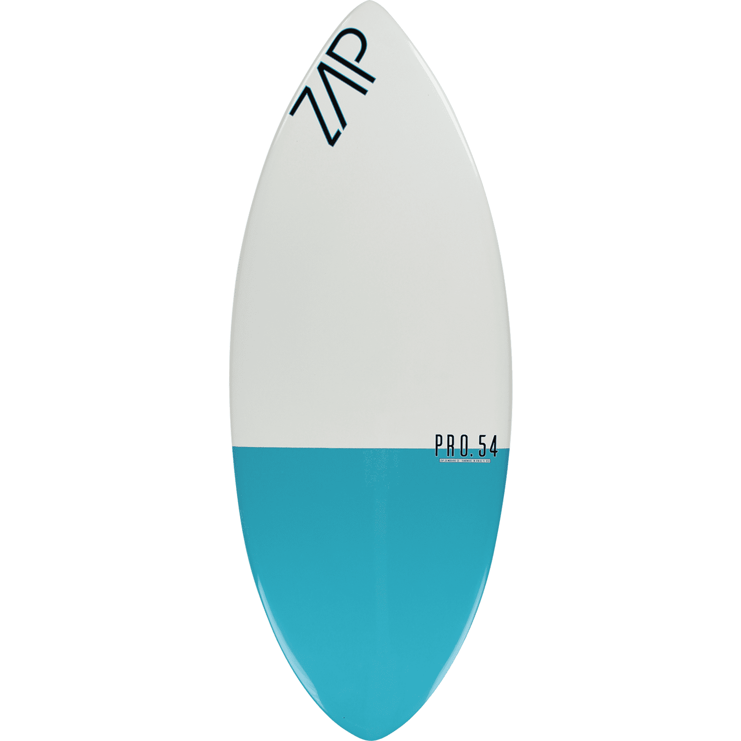 Zap Ace 50-Inch Skimboard White with Assorted Color Bottom Art