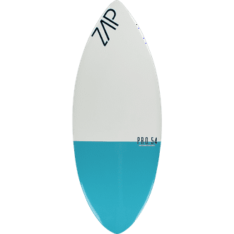 Zap Ace 50-Inch Skimboard White with Assorted Color Bottom Art