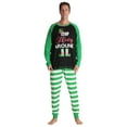 thumbnail image 3 of #followme Family Pajamas Cotton Kids Pajama Set 34544-7 (7, Green - Elfing Around), 3 of 5