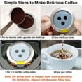 thumbnail image 3 of Paquete de 4 cápsulas de café reutilizables YEOSEN de acero inoxidable Ninja, 3 of 6