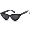 thumbnail image 1 of Gafas de sol IOHLNG Retro Vintage de Ojo de Gato con Montura Negra y Lentes Gris, 1 of 5
