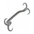 thumbnail image 6 of Renovators Supply Black Wrought Iron Cabinet Handle 4.5" L Rustic Decorative Horn Tip Pull Handle Rust Resistant Drawer and Dresser Door Pulls w/Screws Pack of 10, 6 of 8