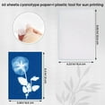 thumbnail image 4 of 60 Sheets Sun Print Paper Cyanotype Paper Kit, A6 Sun Art Paper with 1 Plastic Tool for Sun Printing, Solar Paper, 4 of 8