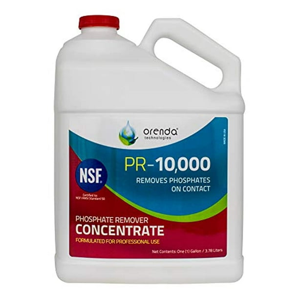 Orenda Technologies PR10000 Phosphate Remover Concentrate for Swimming Pools, 1 gallon