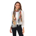 thumbnail image 2 of FORMRS Womens Scarf Winter Soft Long Big Warm Shawls Wrap Tassel Scarves, Yellow Dog Artist, 2 of 9