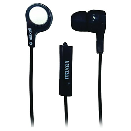 Maxell 199621 Heavy Bass Earbuds with Microphone