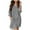 Black, variant on Diufon Womens Casual Dresses Lapel Button Long Sleeve Dress Stripe Printed Dress with Pockets