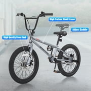 SPATIAL 20 BMX Bicycle,Fits Rider for 43 - 54, Dual Disc Brakes BMX Bikes,2 Pegs Single Speed Bike
