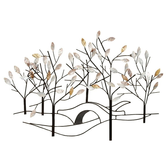 Majestic Solitude Landscape Capiz Shell Metal Wall Art