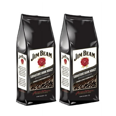Jim Beam Signature Dark Roast  Flavored Ground Coffee, 2 bags (12 oz ea.)
