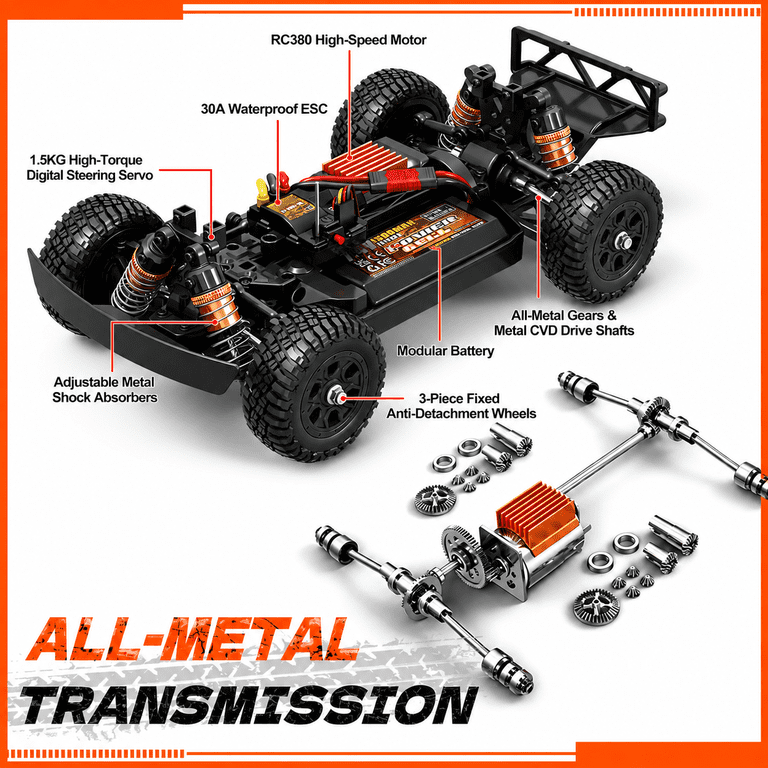 JoyStone 1:16 4WD RC Short Course Truck, 25 MPH photo 5