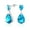 Aqua, variant on Bling Jewelry Womens Bridal CZ Dangle Chandelier Earrings 14K Gold Plated Silver