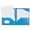 Blue, variant on BCMMKLPP 1pcs Plastic Folders with Pockets, Heavy Duty File Folders with 4 Pockets and Business Card Slot, Two-Pocket Folders for Office and Business, Blue