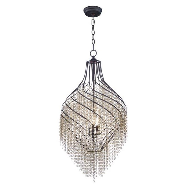 Maxim 22007CGOI Twirl 3-Light Pendant, Oil Rubbed Bronze